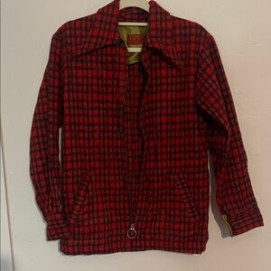 CPO Red Plaid Lightweight Shirt Jacket - CPO